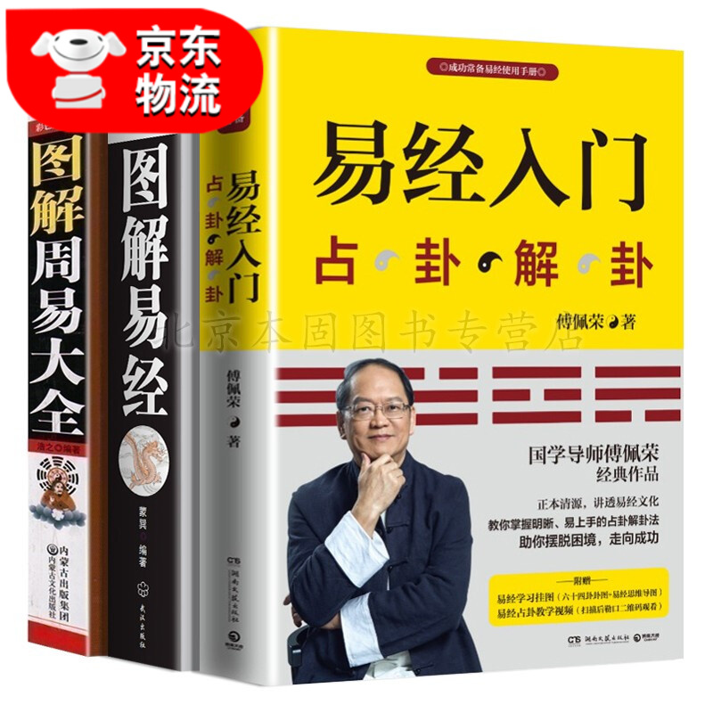 正版3册 易经入门基础知识 傅佩荣 +图解易经+图解周易大全 占卦解卦周易全书预测学全解全注全译 易经入门书籍