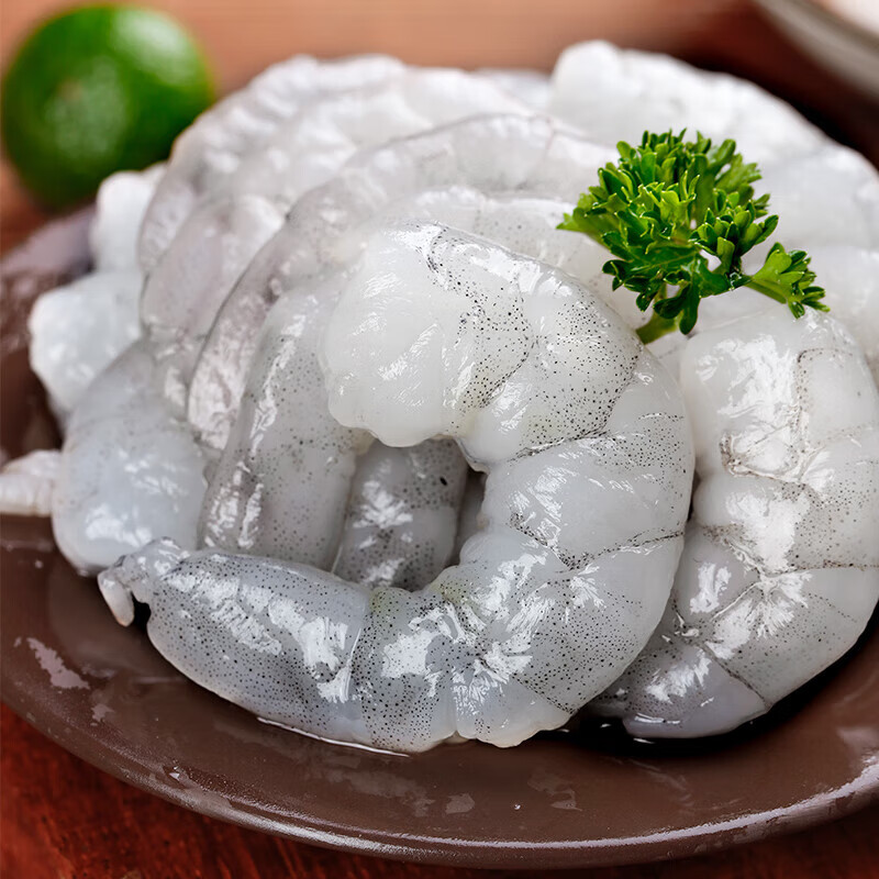 春肴馐虾仁大虾仁鲜冻青虾仁无冰翡翠白虾仁低脂去虾线冷冻虾类冷冻虾
