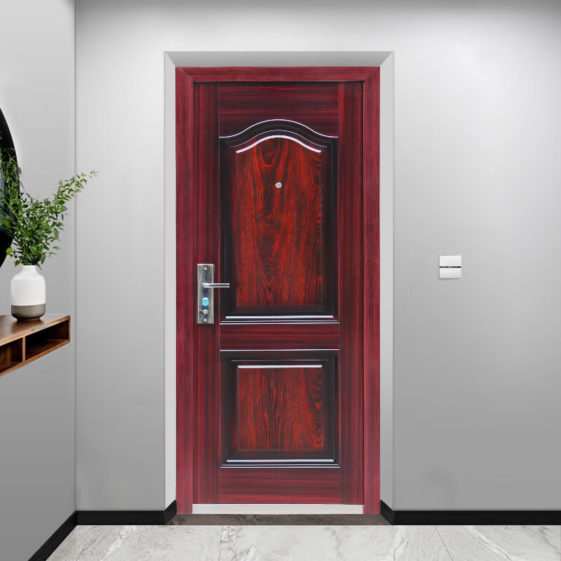 门家用单门安全门室外出租房间门进户外工程车 2050*860外包边外左开