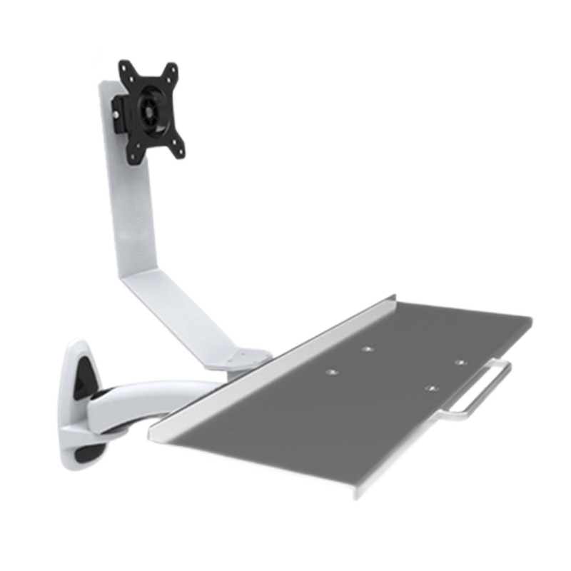 长臂猿（Gibbon Mounts） 显示器支架壁挂带折叠键盘托坐立站立办公升降工作台台式电脑支架 WS11A