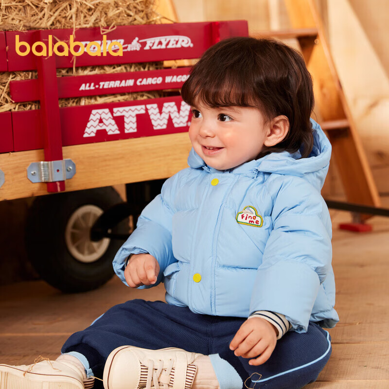 巴拉巴拉宝宝羽绒服男童外套冬装洋气潮酷萌200423107106