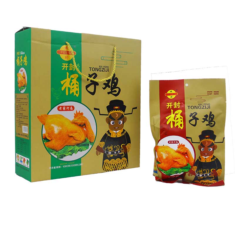 张广美河南开封特产年货特色菜桶子鸡礼盒装真空方便即食 开封桶子鸡