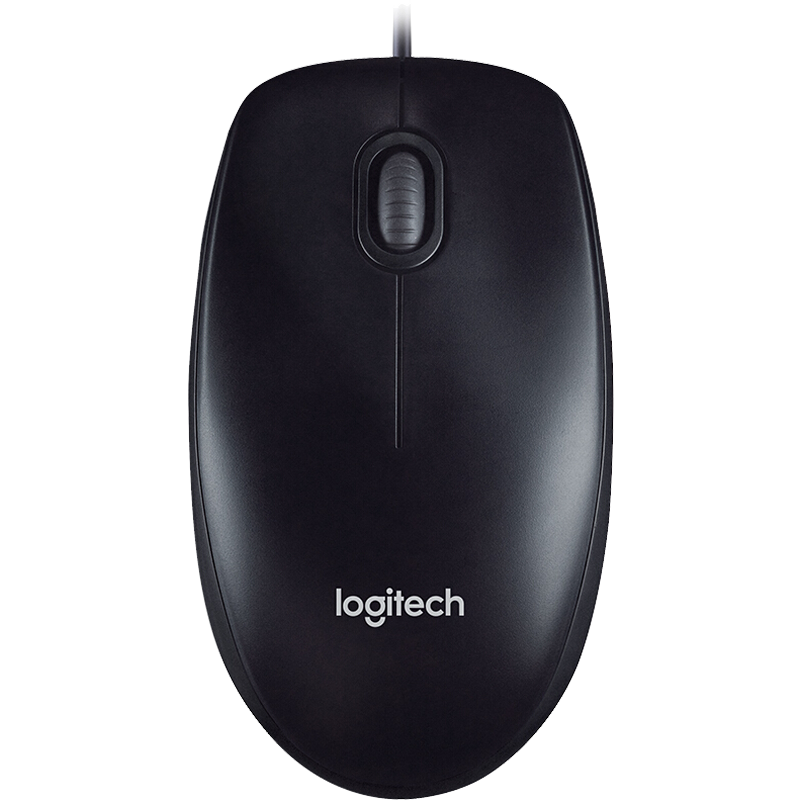 罗技（Logitech） M90有线光电鼠标 电脑笔记本家用鼠标 左右手通用对称鼠标 USB即插即用 黑色