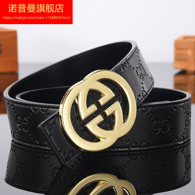 仕h扣小c·k风格头狼皮具酷·奇腰带男网红皮带男士年轻人酷奇腰带韩