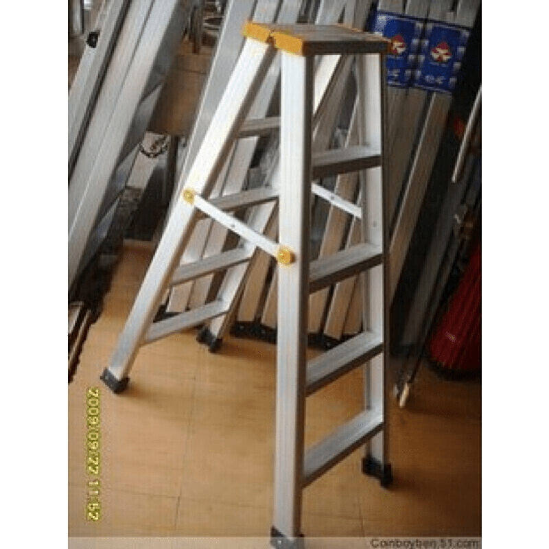 加厚/铝合金梯子/家用铝梯/人字梯双侧/4步5级1米2米8级梯子抖音 6级1.5米