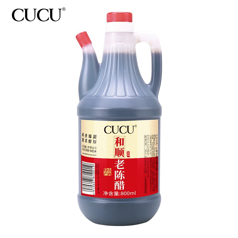 CUCU 山西特产陈醋纯粮酿造800ml*1瓶