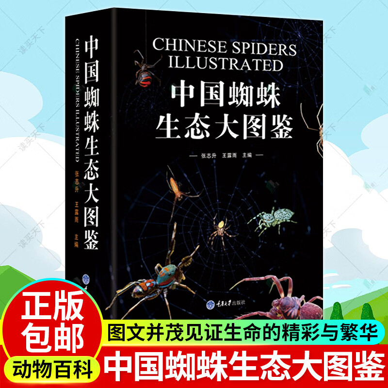 正版中国蜘蛛生态大图鉴昆虫图鉴蜘蛛学蜘蛛生态识别收录中国蜘蛛全部