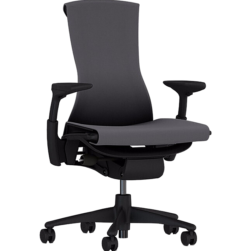 HermanMiller 赫曼米勒 Embody系列 人体工学电脑椅 纯黑色 Rhythm织物款