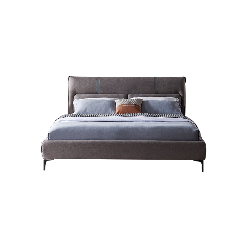 慕思(de RUCCI)艾慕棉麻双人床意式简约风格主卧大床 LFK-1智感乳胶垫+典雅布艺床 1800*2000