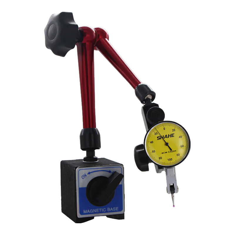 韋度(WD)杠桿千分表一套高精度0.001萬(wàn)向磁性表座磁力支架數顯百分表套裝 萬(wàn)向磁性表座+杠桿千分表帶寶石