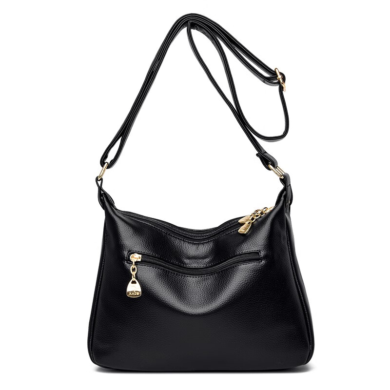 玫瑰袋鼠专柜品牌真皮斜挎包包女士2025七夕送妈妈礼物软皮包大容量牛皮包 紫色