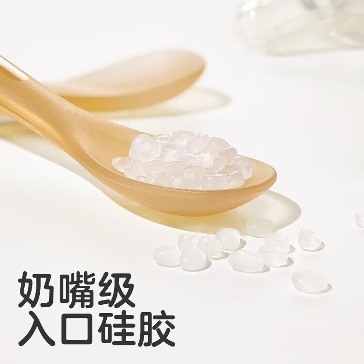 可优比辅食勺子开学季必备硅胶宝宝训练勺子婴儿叉子学吃饭儿童餐具叉勺 硅胶软勺套装(送收纳盒)