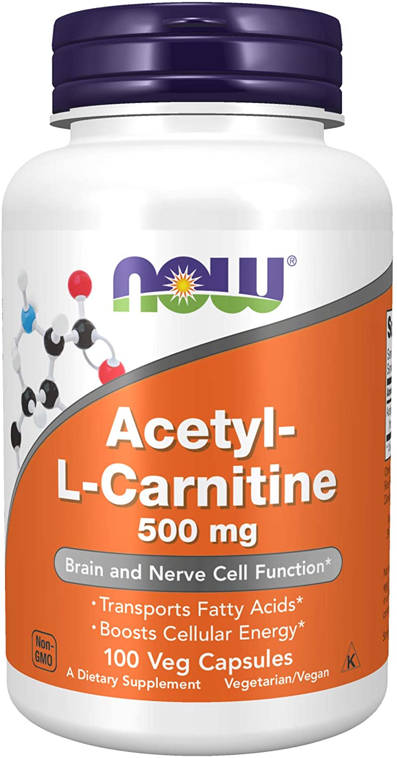 美国nowfoodsacetyl-l-carnitine乙酰左旋肉碱500mg100粒 g100粒