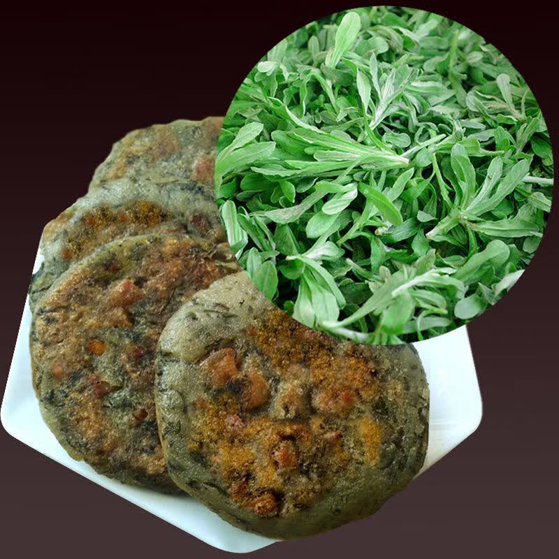 安徽桐城特产农家蒿子粑粑10个装加腊肉手工制作现做发货舌尖美食