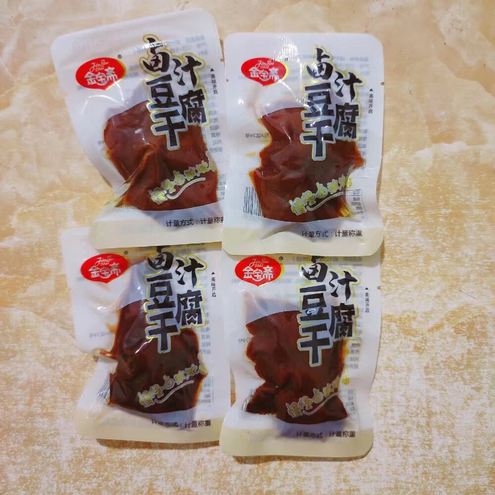 隽颜堂无锡特产金宝斋卤汁豆腐干独立包装鸡汁甜辣豆干休闲零食500g