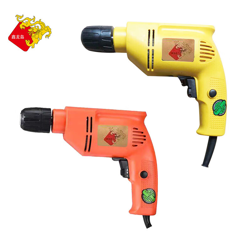 电动工具百得电钻家用大功率手电钻多种功能工具龙岛牌 黄色 9