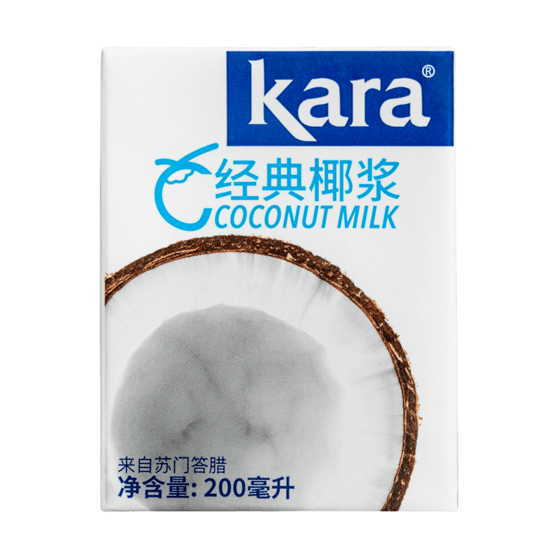 佳乐 KARA牌经典椰浆200ml 佳乐奶茶店专用西米露生椰拿铁甜品烘焙原料