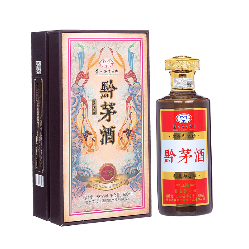 贵州茅台集团 黔茅酒 立勋 53度酱香型纯粮坤沙白酒 500ml单瓶