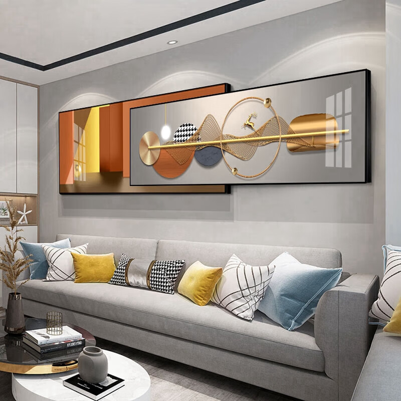 岙筱简约抽象画高档镶钻石画客厅装饰画沙发背景墙挂