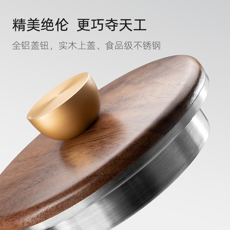 尚明 耐热玻璃家用蒸煮一体茶壶养生带电陶炉煮茶白茶提梁壶烧水茶壶 蒸煮两用壶 800ml