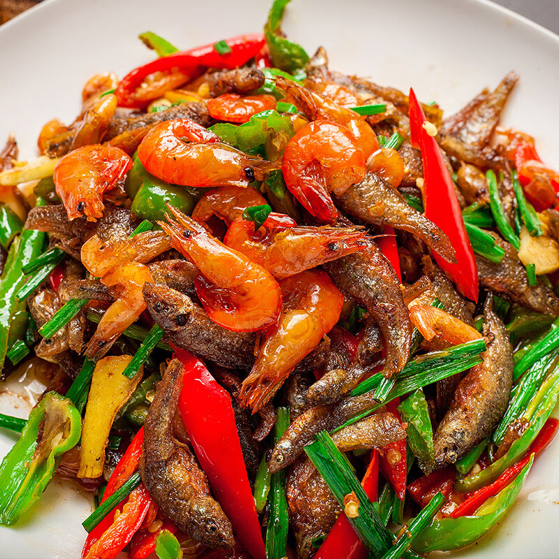 轻即小鱼虾150g淡水河虾酒店特色菜原料冷冻半成品食材私房菜湘菜小炒