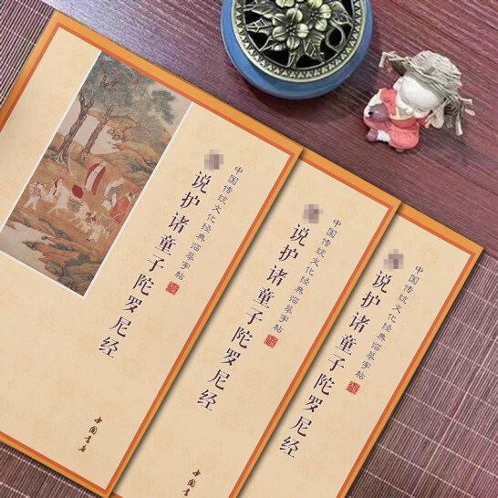 护诸童子陀罗尼经 童子经抄经本练字帖诵读本 硬笔楷书简体横排拼音