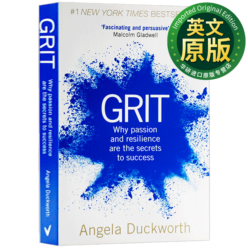 坚毅英文原版Grit: The Power of Passion and Perseverance