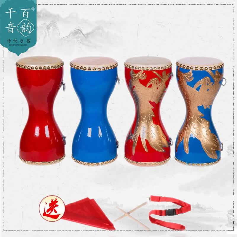千音百韵14cm 牛皮手拍细腰鼓 胸鼓 成人 广场舞健身道具鼓 儿童细腰鼓 打击乐器 14CM红色画龙胸鼓+全套配件+鼓包怎么样,好用不?