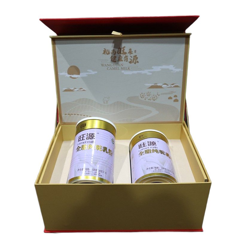 旺源新疆旺源有機全脂純駝乳粉精美禮盒  成人中老年純駝奶粉2罐*盒