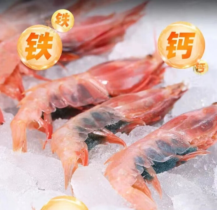 京战 新鲜牡丹虾刺身大号牡丹虾海鲜水产 500g 10-12cm 【30-35只/斤】刺身牡丹虾