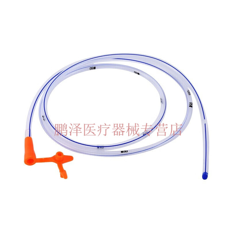 硅橡胶胃管鼻饲管一次性使用无菌家用16号18号喂食管留置一个月 16号(
