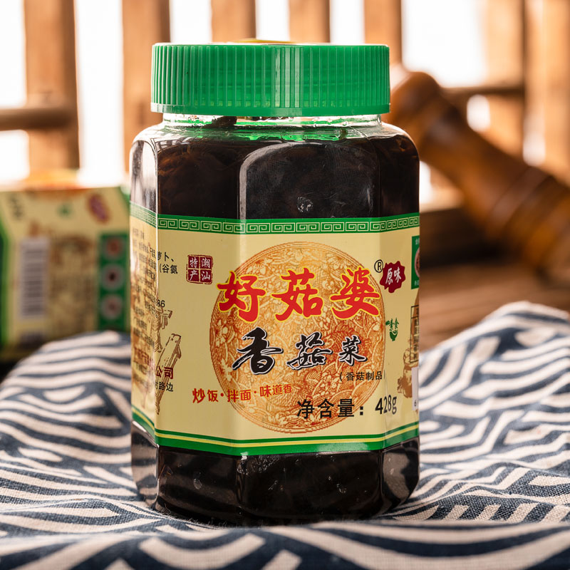 428g下饭菜瓶装酱菜咸菜早餐小菜广东潮汕特产 【1瓶】原味香菇菜428g