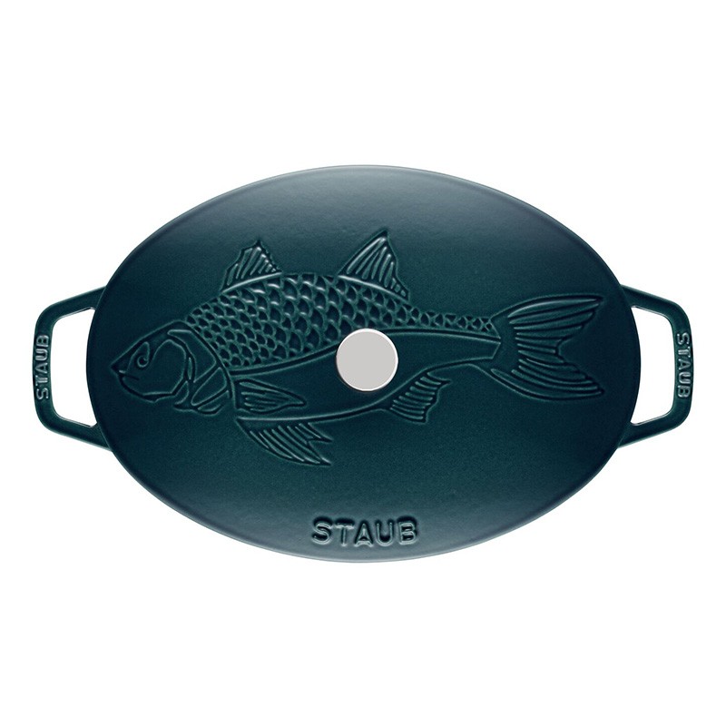珐宝(staub)珐琅锅法国进口铸铁锅鱼形锅炖锅 鱼锅 33cm 保税仓现货