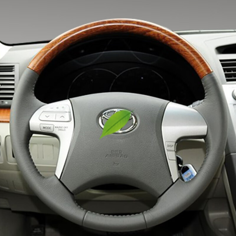 卡舒尔凯美瑞把套手缝皮半包老款凯美瑞汉兰达真皮手缝方向盘套汽车把