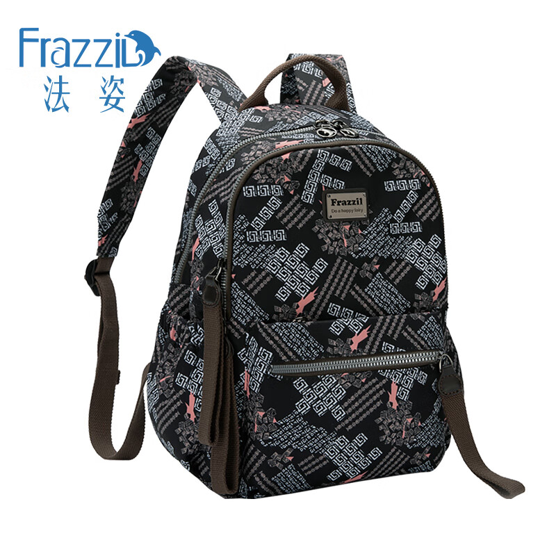 法姿(frazzil)frazzil/法姿休闲双肩包女尼龙帆布背包