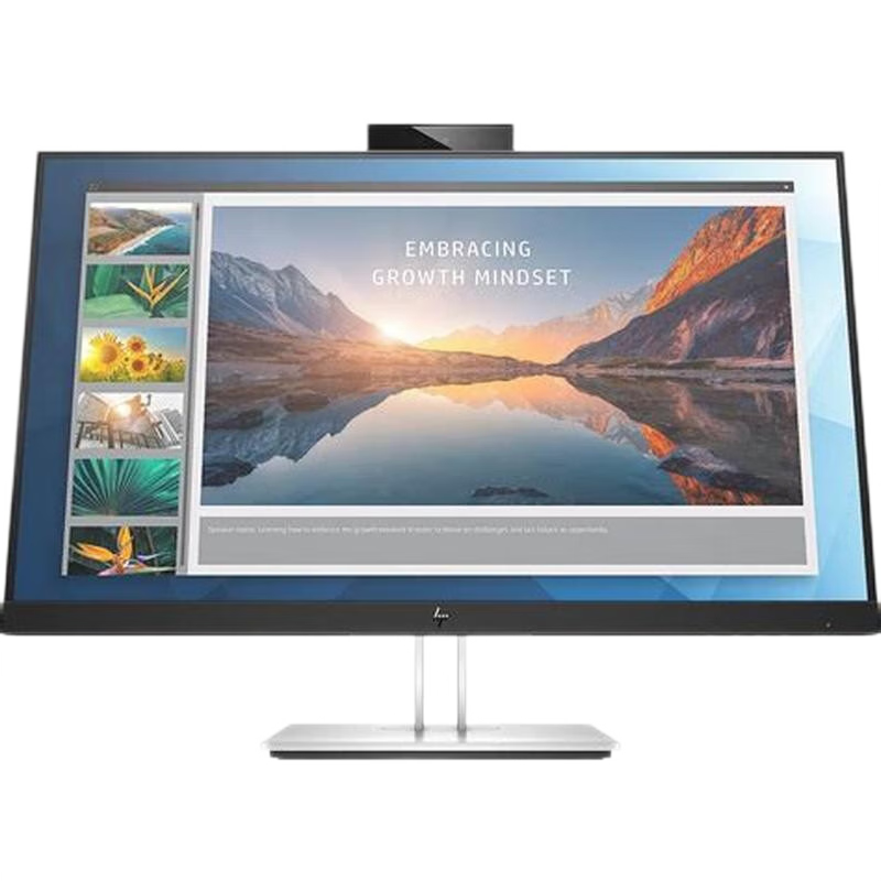 HP 惠普 E24m G4 23.8英寸显示器IPS屏视频网课音箱摄像头麦克风Type-C替代E243M