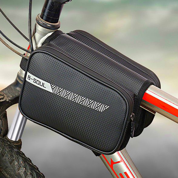 狮奥利兴首单立减 自行车挎包包前梁包包骑行装备横梁包包上管包 特大
