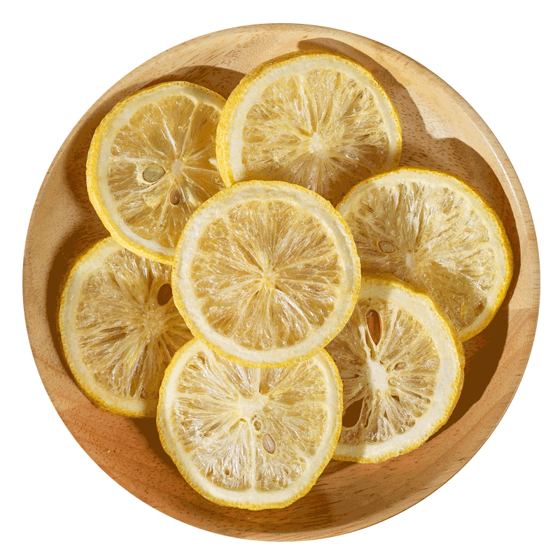 義松堂 柠檬片泡水泡茶干柠檬水果茶款冻干蜂蜜即食零食 冻干柠檬片