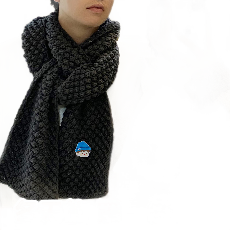 途尊亚肩专卖店毛线/布面料价格走势及diy手工编织口袋熊围巾