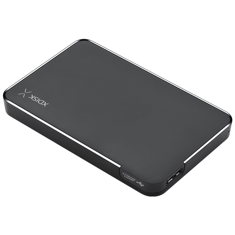 小盘 X系列 2.5英寸Micro-B移动机械硬盘 500GB USB 3.0 经典黑