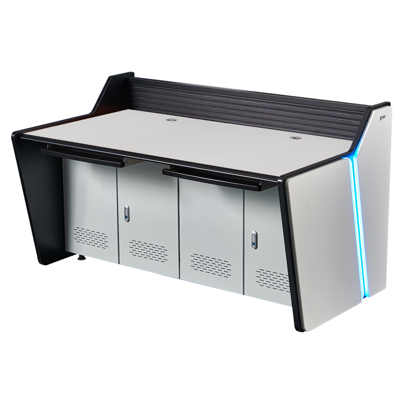 中悅博華 監(jiān)控操作臺(tái)指揮中心控制臺(tái)監(jiān)控室操作臺(tái)調(diào)度臺(tái)安防接警工作臺(tái)K61MS 加寬雙聯(lián)1.69米