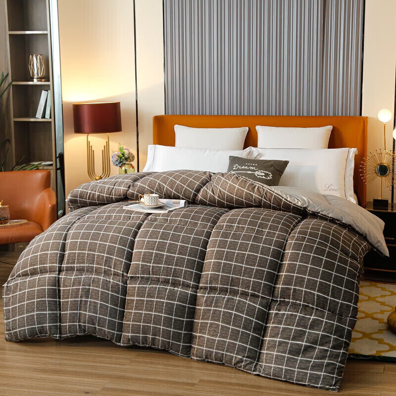 无印良品秋冬被子开学被单双人 羽丝棉被芯加厚被学生宿舍四季被子 慕尼黑 150*200cm(单人秋冬被约4斤)