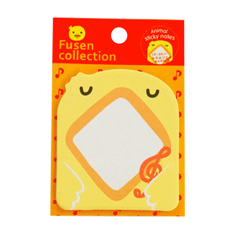 玩控 可愛動物小便簽便利貼 卡通留言條記事貼便簽本學(xué)生獎品 8款一套