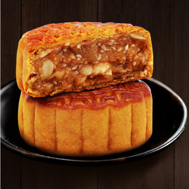 杏花楼伍仁月饼100g*5只上海特产广式老式传统糕点五仁散装月饼
