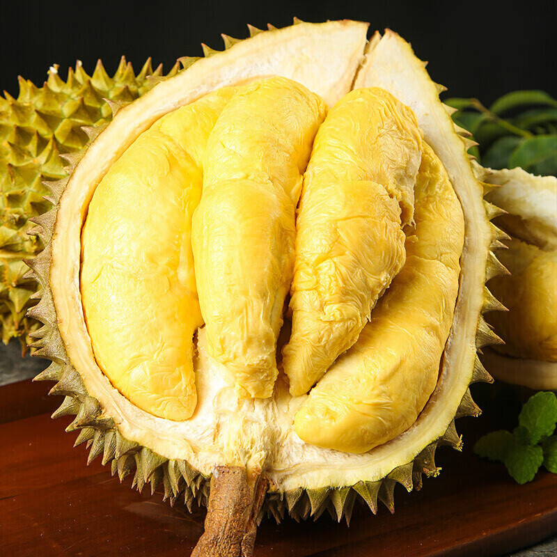 大户庄园泰国进口金枕榴莲 鲜榴莲 新鲜水果 时令生鲜 带箱 带箱9-10斤【净重8斤2-4个】