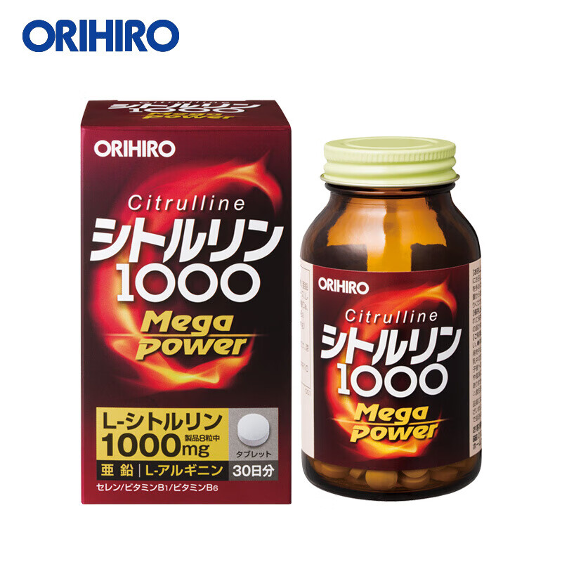 欧力喜乐（ORIHIRO）日本瓜氨酸颗粒补锌精氨酸片 240粒/瓶
