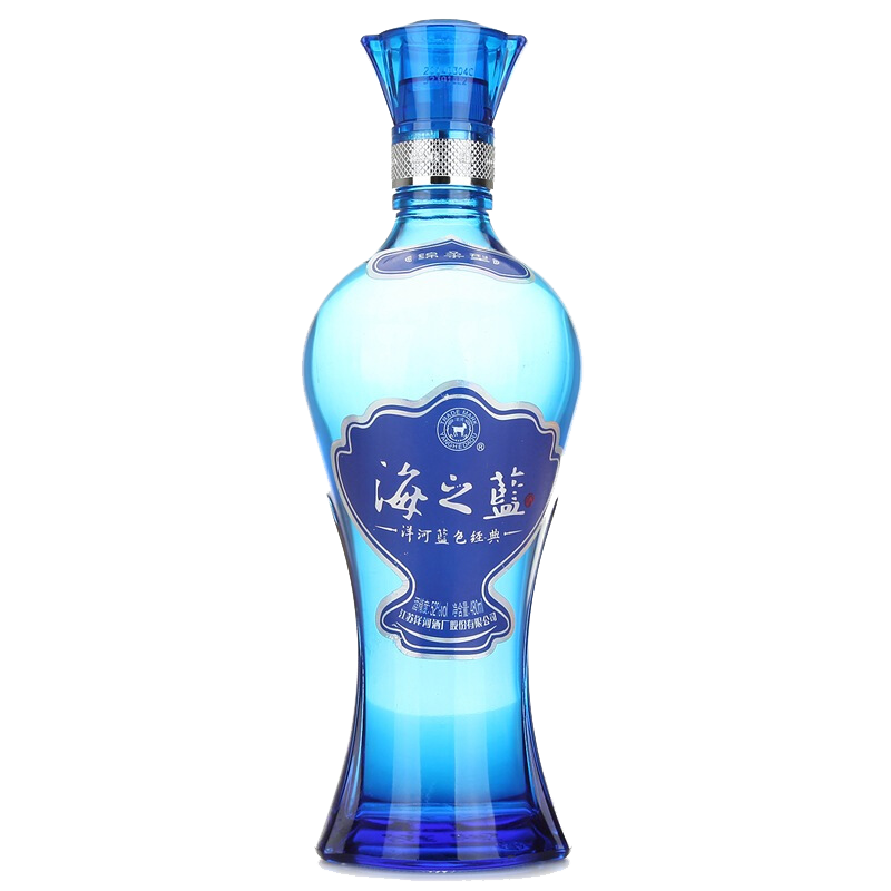 YANGHE 洋河 海之蓝 蓝色经典 52%vol 浓香型白酒 480ml 单瓶装