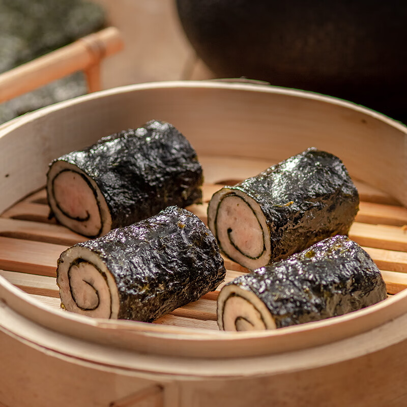 包道 紫菜猪肉卷420g 3条装 广式点心广东早茶早餐速冻食品