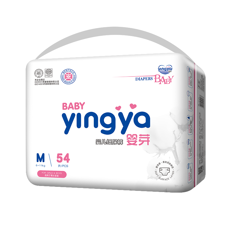 婴芽（YINGYA）纸尿裤M码2包108片，超实惠价格优质选择！|婴童纸尿裤报价走势