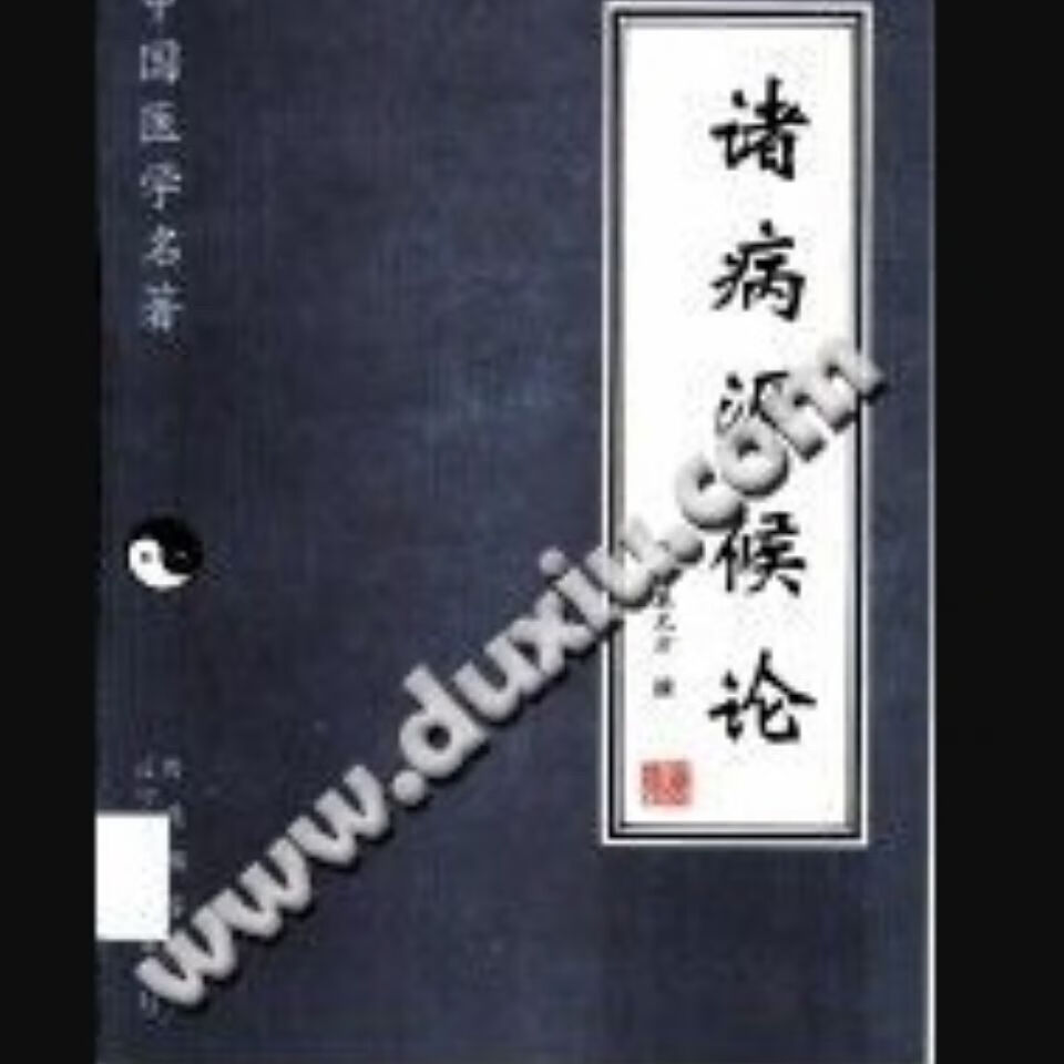 诸病源候论 隋 巢元方 1997年 中医